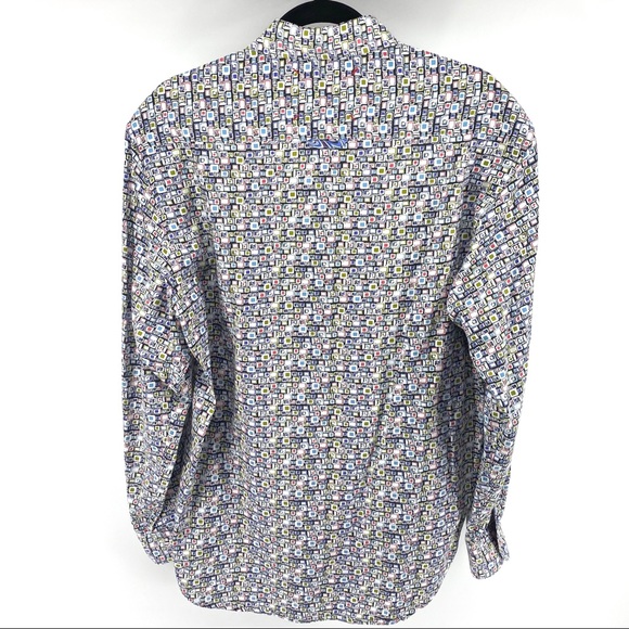Robert Graham Geometric Multicolor Shirt - Picture 5 of 8